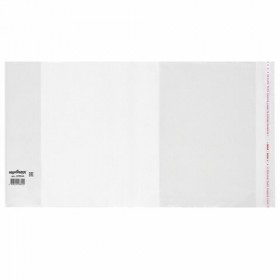 Обложка ПП 215х360 мм для тетрадей и дневников, ЮНЛАНДИЯ, универсальная, КЛЕЙКИЙ КРАЙ, 80 мкм, штрих-код, 229344