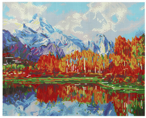 Картина стразами (алмазная мозаика) 40х50 см, ОСТРОВ СОКРОВИЩ "Звенящая тишина", без подрамника, 662581