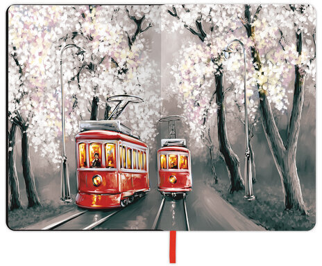 Блокнот А5 (143x210 мм), BRAUBERG VISTA "San Francisco", под кожу, гибкий, 80 л., 112070