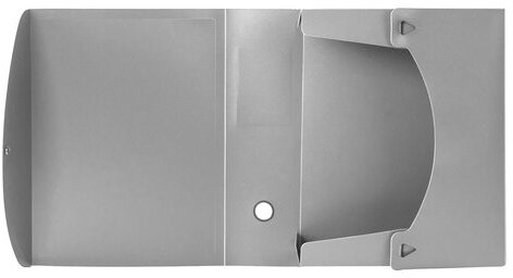 Короб архивный (330х245 мм), 100 мм, пластик, разборный, до 900 листов, серый, 0,9 мм, BRAUBERG "Energy", 236855