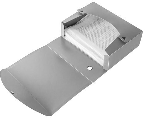 Короб архивный (330х245 мм), 100 мм, пластик, разборный, до 900 листов, серый, 0,9 мм, BRAUBERG "Energy", 236855