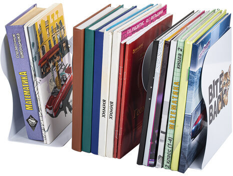 Подставка-держатель для книг и учебников ЮНЛАНДИЯ "Bite Back", раздвижная, металлическая, 237890, 237900