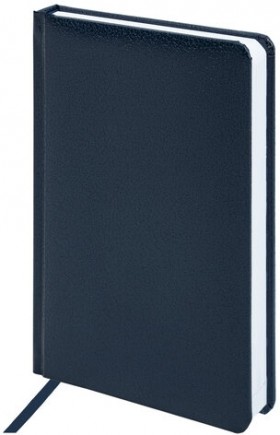 Ежедневник недатированный А5 138x213 мм BRAUBERG &quot;Profile&quot; балакрон, 136 л., синий, 123426
