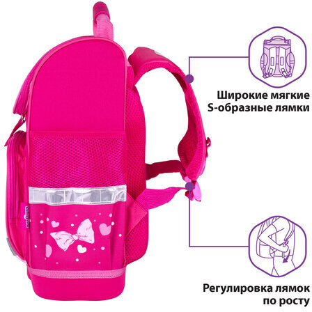 Ранец ЮНЛАНДИЯ WISE для начальной школы, "Lovely friends", 37x29х15 см, 270587