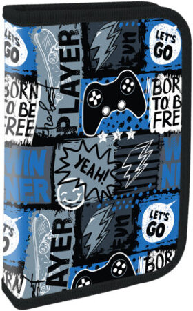 Пенал ПИФАГОР, 1 отделение, ламинированный картон, 19х11 см, &quot;Press play&quot;, 272242