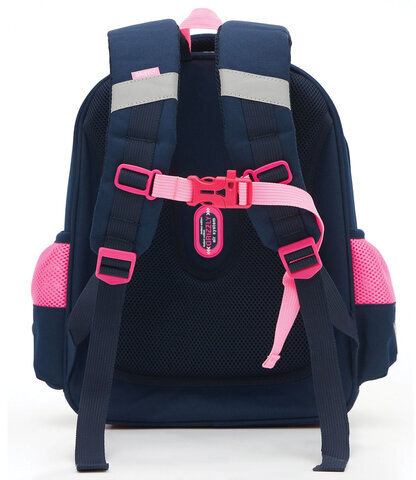 Ранец GRIZZLY анатомическая спинка, c брелоком, для девочек, "BALLERINA", 36х28х20 см, RAz-486-6/1