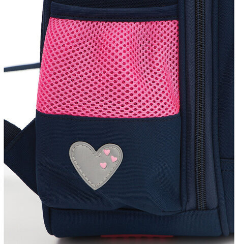 Ранец GRIZZLY анатомическая спинка, c брелоком, для девочек, "BALLERINA", 36х28х20 см, RAz-486-6/1