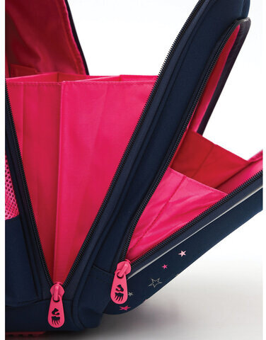 Ранец GRIZZLY анатомическая спинка, c брелоком, для девочек, "BALLERINA", 36х28х20 см, RAz-486-6/1