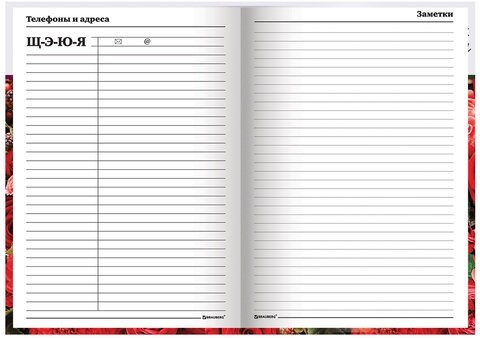 Ежедневник учителя специализированный А5 (215х145 мм), твердая обложка, 144 л., BRAUBERG, "ЦВЕТЫ", 129234