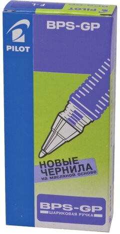 Ручка шариковая масляная с грипом PILOT "BPS-GP", СИНЯЯ, корпус прозрачный, узел 0,7 мм, линия письма 0,32 мм, BPS-GP-F, BРS-GP-F