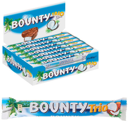 Шоколадный батончик BOUNTY (Баунти) "Trio", 82,5 г, 10150452