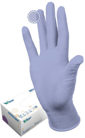 Перчатки нитриловые смотровые, КОМПЛЕКТ 100 пар (200 шт.), повышенная чувствительность, M, DERMAGRIP &quot;Ultra&quot;, D1102-27