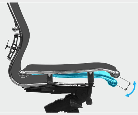 Кресло МЕТТА "ErgoLife" 10 B1-104D, хром, синхромеханизм, 2D-подлокотники, прочная сетка, черное