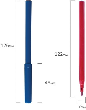 Фломастеры ПИФАГОР, 12 цветов, вентилируемый колпачок, 151090