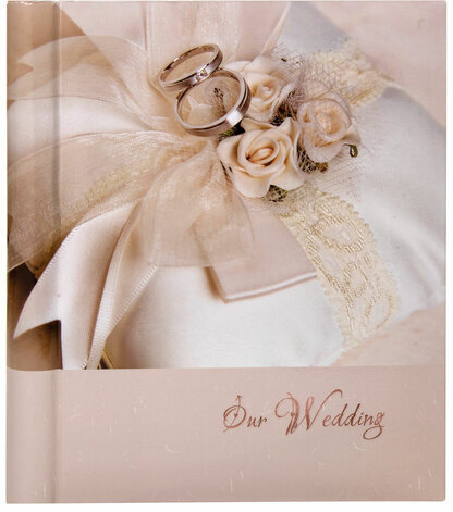 Фотоальбом BRAUBERG свадебный "Наша свадьба" 20 магнитных листов, 23х28 см, спираль, 391154