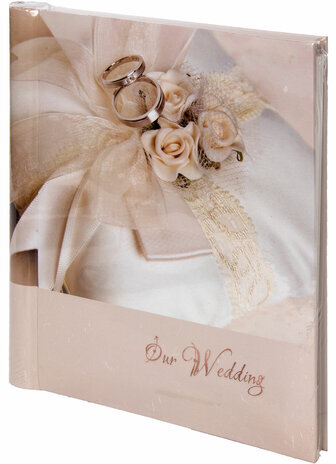 Фотоальбом BRAUBERG свадебный "Наша свадьба" 20 магнитных листов, 23х28 см, спираль, 391154