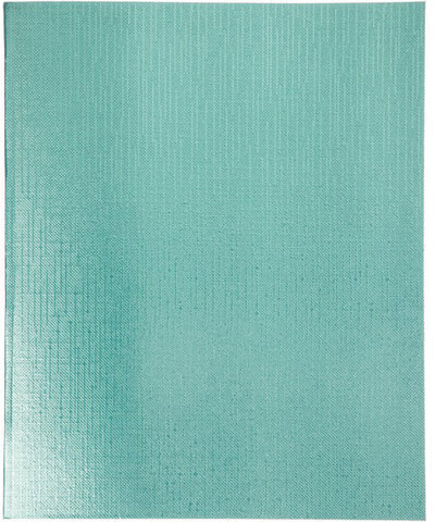 Тетрадь бумвинил, А5, 96 л., скоба, офсет №1, клетка, Мята Metallic, HATBER, 96Т5бвВ1