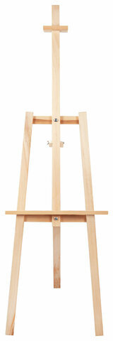 Мольберт напольный из липы "Лира", 67х162х48 см, высота холста до 100 см, BRAUBERG ART DEBUT, 192337