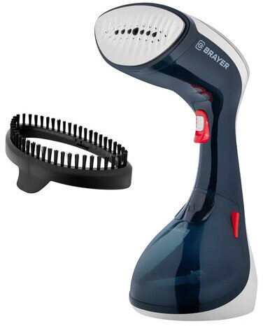 Отпариватель ручной BRAYER BR4123, 1630 Вт, 25 г/мин, резервуар 0,27 л, 1 режим, синий/белый