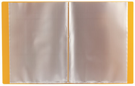 Папка 40 вкладышей BRAUBERG "Contract", желтая, вкладыши-антиблик, 0,7 мм, бизнес-класс, 221780