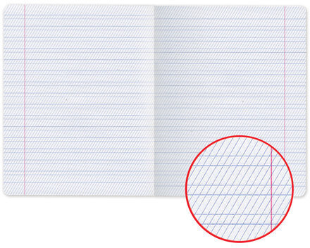 Тетрадь 12 л., HATBER, частая косая линия, обложка картон, "С уголком" (5 видов), 12Т5B5, T115312