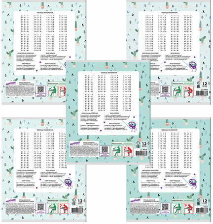 Тетрадь 12 л. ЮНЛАНДИЯ клетка, обложка картон, "МОДНАЯ ЛАМА", 105625