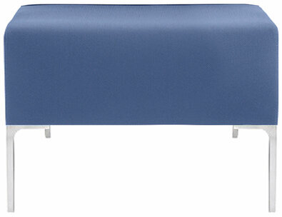 Пуф "Хост" М-43, 620х620х450 мм, экокожа, голубой