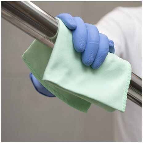 Перчатки латексные КЩС, прочные, хлопковое напыление, размер 7 S, малый, синие, HQ Profiline, 74733