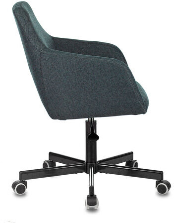 Кресло CH-380M, пятилучие металлическое, ткань, темно-серое, 1430559