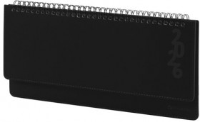 Планинг датированный 2026 305х140 мм BRAUBERG &quot;Up&quot;, под кожу, черный, 117234