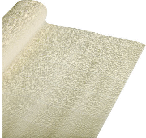 Бумага гофрированная/креповая (ИТАЛИЯ) 140 г/м2, 50х250 см, слоновая кость (903), BRAUBERG FIORE, 112573