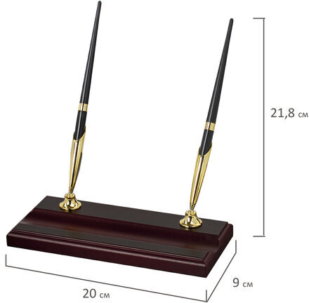 Набор настольный BESTAR "Ares" из дерева, 7 предметов, цвет "красное дерево", 236355