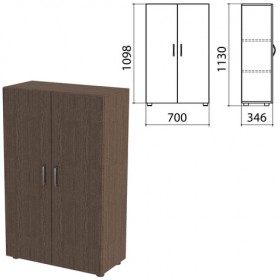 Шкаф закрытый &quot;Канц&quot;, 700х350х1130 мм, цвет венге (КОМПЛЕКТ)