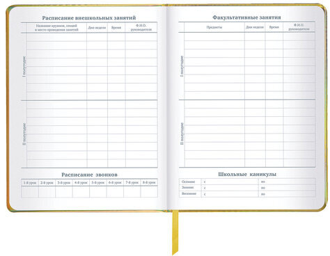 Дневник 1-11 класс 48 л., кожзам (твердая с поролоном), фольга, BRAUBERG HOLIDAY, "Музыка", 106914