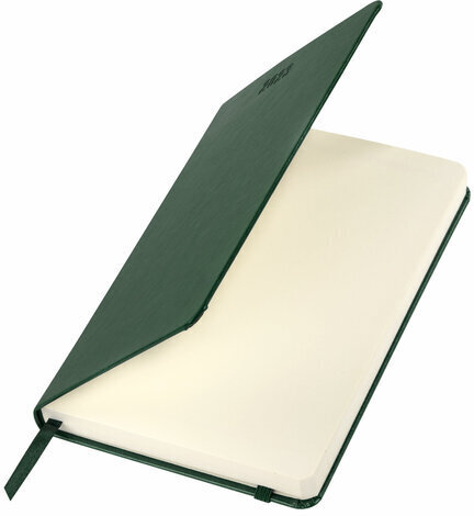 Ежедневник датированный 2023 А5 138x213 мм BRAUBERG "Metropolis Special", под кожу, зеленый, 114142