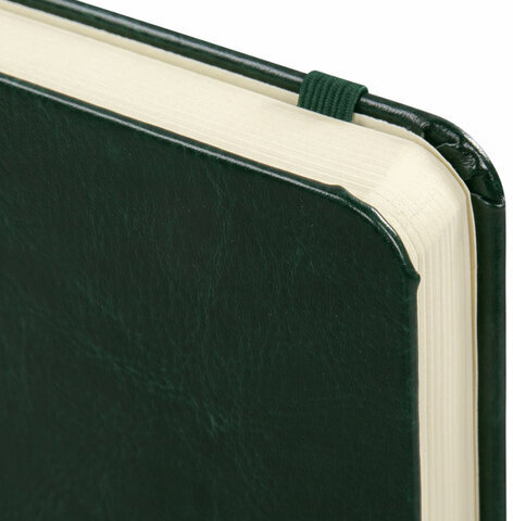 Ежедневник датированный 2023 А5 138x213 мм BRAUBERG "Metropolis Special", под кожу, зеленый, 114142