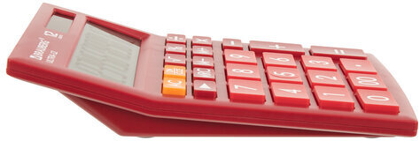 Калькулятор настольный BRAUBERG ULTRA-12-WR (192x143 мм), 12 разрядов, двойное питание, БОРДОВЫЙ, 250494