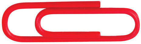 Скрепки ОФИСМАГ, 25 мм, красные, 100 шт., в картонной коробке, 226245
