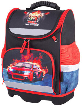 Ранец ЮНЛАНДИЯ WISE для начальной школы, &quot;Feel the speed&quot;, 37x29х15 см, 270590