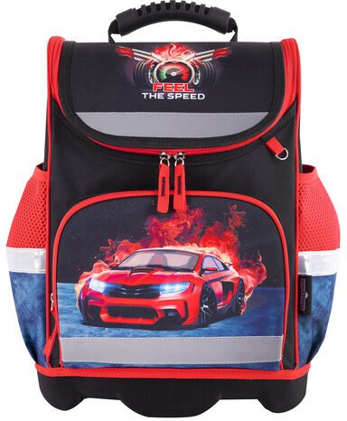 Ранец ЮНЛАНДИЯ WISE для начальной школы, "Feel the speed", 37x29х15 см, 270590