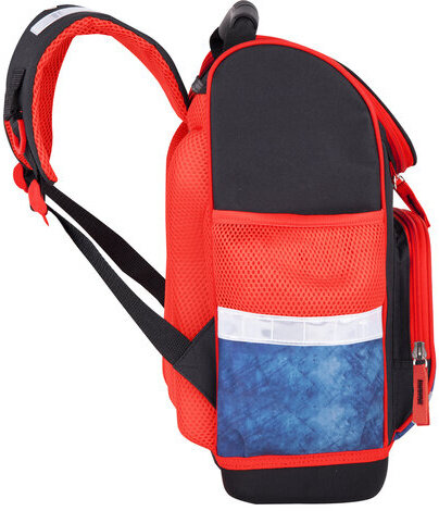 Ранец ЮНЛАНДИЯ WISE для начальной школы, "Feel the speed", 37x29х15 см, 270590