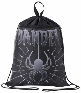 Мешок для обуви BRAUBERG, с петлёй, карман на молнии, полиэстер, 47х37 см, &quot;Dangerous spider&quot;, 270911
