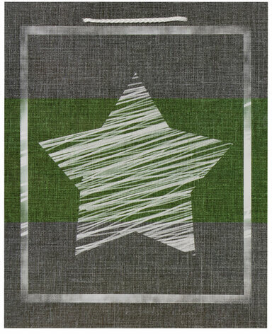 Пакет подарочный 26x12,7x32,4 см, ЗОЛОТАЯ СКАЗКА "Звезда", ламинированный, 606588