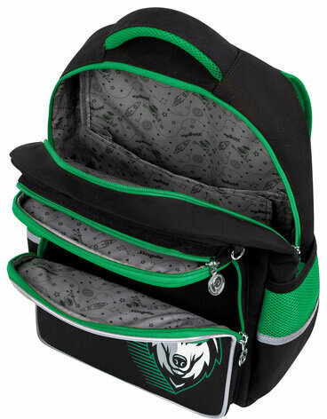 Рюкзак ЮНЛАНДИЯ COMPLETE, с пеналом в комплекте, эрго-спинка, "Hunter", 42х29х14 см, 272054