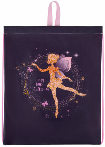 Мешок для обуви BRAUBERG KIDS, с петлей, 42х34 см, "Gold fairy", 272414