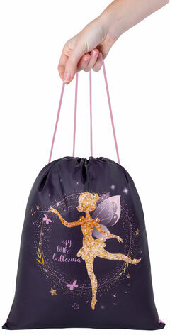 Мешок для обуви BRAUBERG KIDS, с петлей, 42х34 см, "Gold fairy", 272414