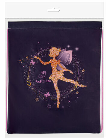 Мешок для обуви BRAUBERG KIDS, с петлей, 42х34 см, "Gold fairy", 272414