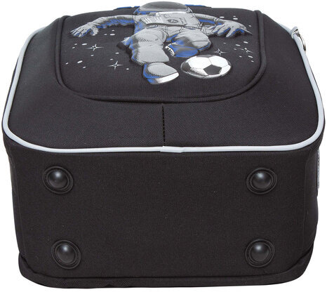 Ранец GRIZZLY анатомическая спинка, с бейджем, для мальчиков, SPACE FOOTBALL, 36х29х18 см, RAf-393-6/1