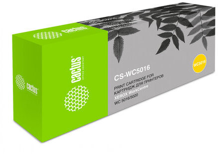Тонер CACTUS (CS-WC5016) для XEROX WorkCentre 5016/5020, комплект 2 шт., ресурс 2х6300 стр., CS-WC5016A