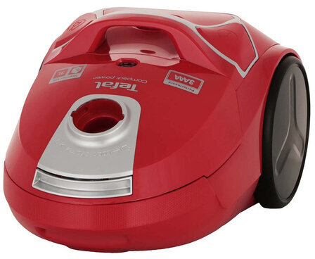 Пылесос TEFAL Compact Power TW3953EA, с пылесборником, потребляемая мощность 750 Вт, красный, 2211400166